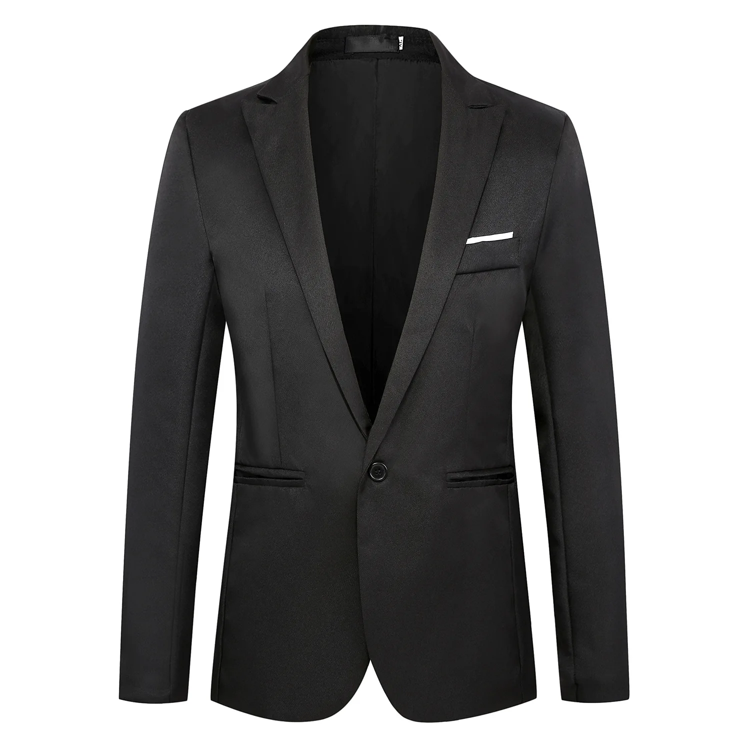 

Fashion slim solid color casual suit men's business suit a small buttoned-down blazer