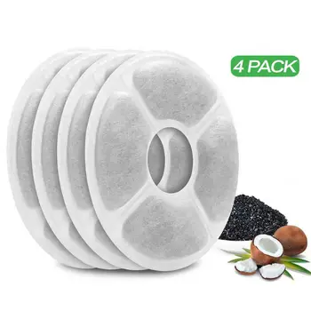 

Cat Fountain Filters Keeps Water Clear 4 Pack Activated Carbon Filter for Cat X7YD