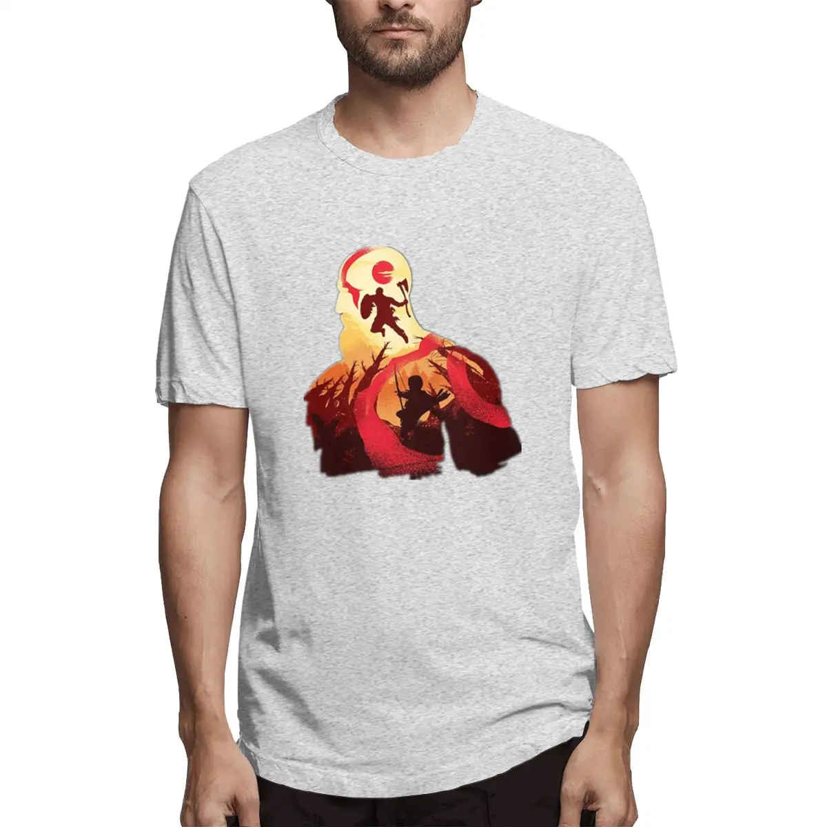 God Of War Video Game print casual mens o-neck tee shirt homme and fashion 100% Cotton Hip Hop Streetwaear T-Shirt God Of War Video Game print casual mens o-neck tee shirt homme and fashion 100% Cotton Hip Hop Streetwaear T-Shirt