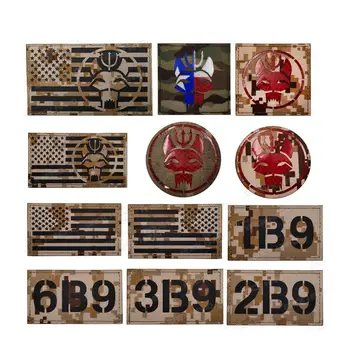 

Seal Team IR Infrared Reflective Flag Morale Patches Navy Seals SWAT Patches American US Flags Badges Tactical Military patches