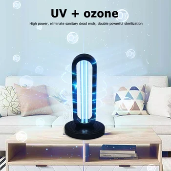 

Disinfection Germicidal Lamp 38W UVC Portable Quartz UV Ozone Sterilizer Light UV Hospital Home Indoor Killing Bacterial