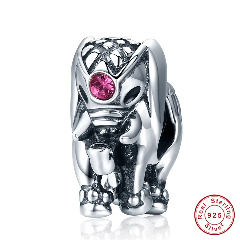 Браслет Pandora,, 925 пробы, серебряный, милый слон, собака, медведь, кошка, подвески, S925 жук, бусины в виде зебры для изготовления ювелирных изделий