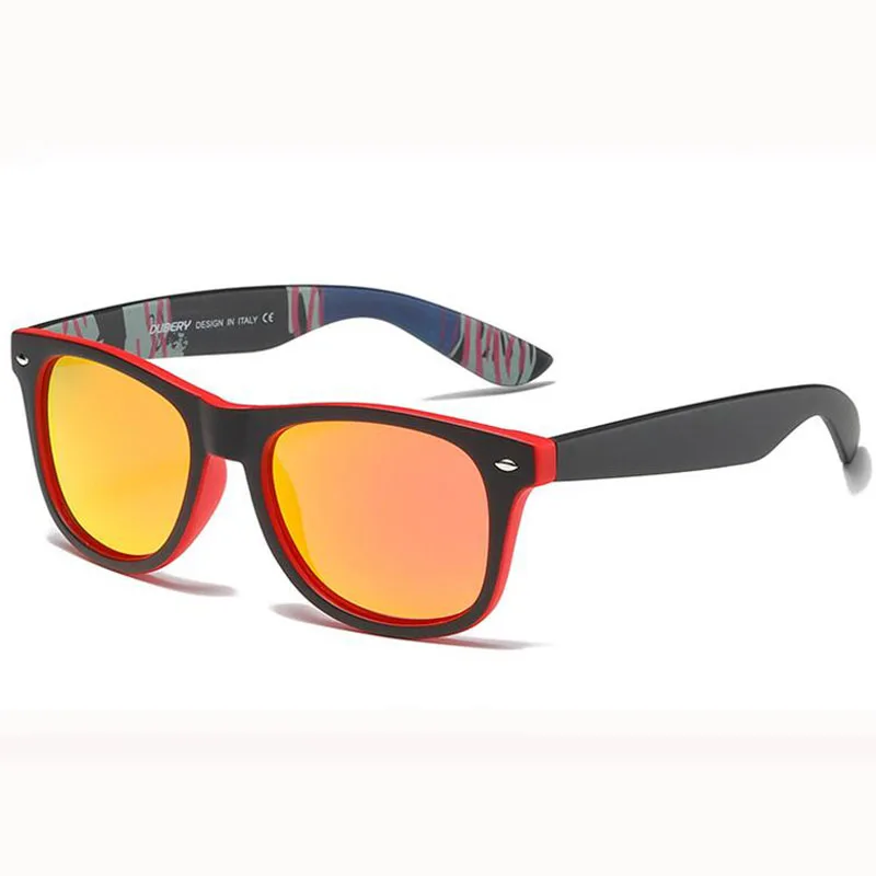 Спортивные поляризованные солнцезащитные очки Для мужчин или Для женщин унисекс очки на открытом воздухе очки для рыбалки Драйв Верховая езда Кемпинг 6 Цвет D728 - Цвет: Красный