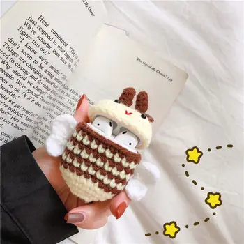 

For AirPods Case Knitting Bee Protective Cover Wireless Earphone Case