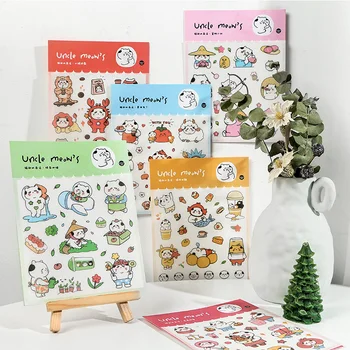 

20set/lot Stationery Stickers Cat Uncle Tea Shop Diary Decorative Mobile Stickers Scrapbooking DIY Craft Stickers