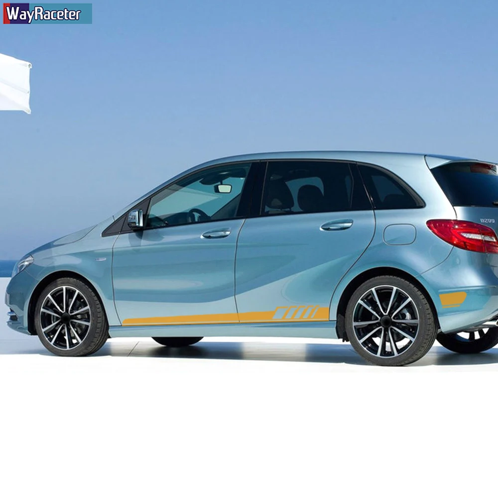 4 шт. виниловые наклейки на юбку Mercedes Benz B Class W246 W247 B180|Наклейки автомобиль| |