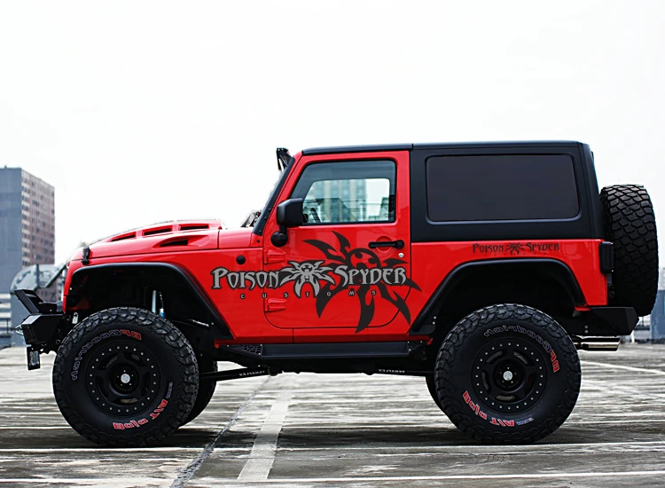 Автомобильный стикер для JEEP Wrangler внешний вид наклейки модифицированный Вранглер персональный яд Паук автомобильный стикер