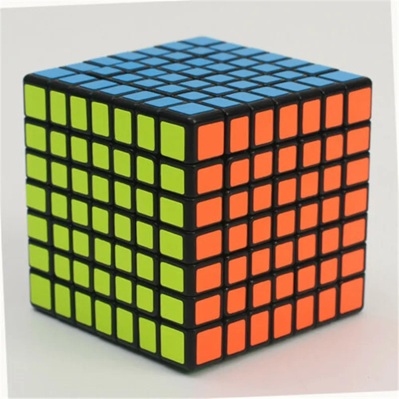 Moyu Yuhu класс Гладкий куб Magic Cube 7 Слои Профессиональный Кубик Рубика от Скорость, головоломка, кубики, игрушки для Для детей - Цвет: Black