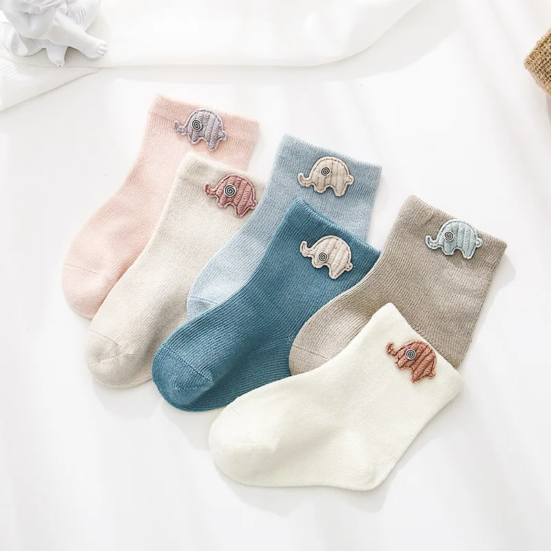 

3 Pairs Infant Baby Socks Spring Autumn Winter Warm Kids Socks Girls Cotton Newborn Boy Toddler Socks Baby Clothes Accessories