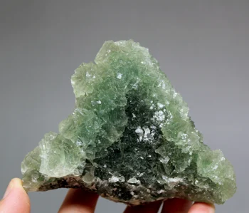 

403g Natural rare Stepped green fluorite mineral specimens Stones and crystals Healing crystal