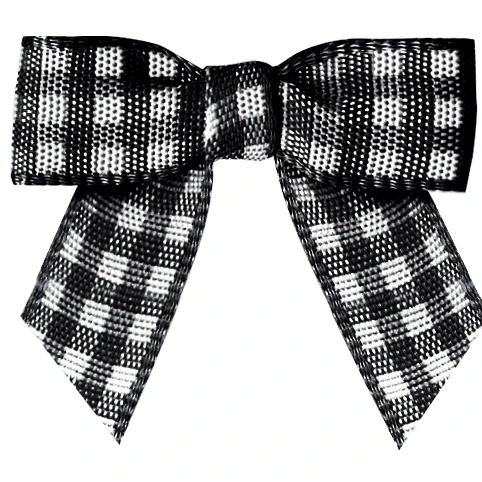 plaid ribbon A504 YAMA широкий 34mm±3mm высокое 29mm±3mm Форма ручной лук 200 шт./пакет Satin Plain тафтяной ленты цветочным принтом в стиле «сделай сам вечерние банты волосов игрушка Свадебная вечеринка - Цвет: plaid ribbon A504