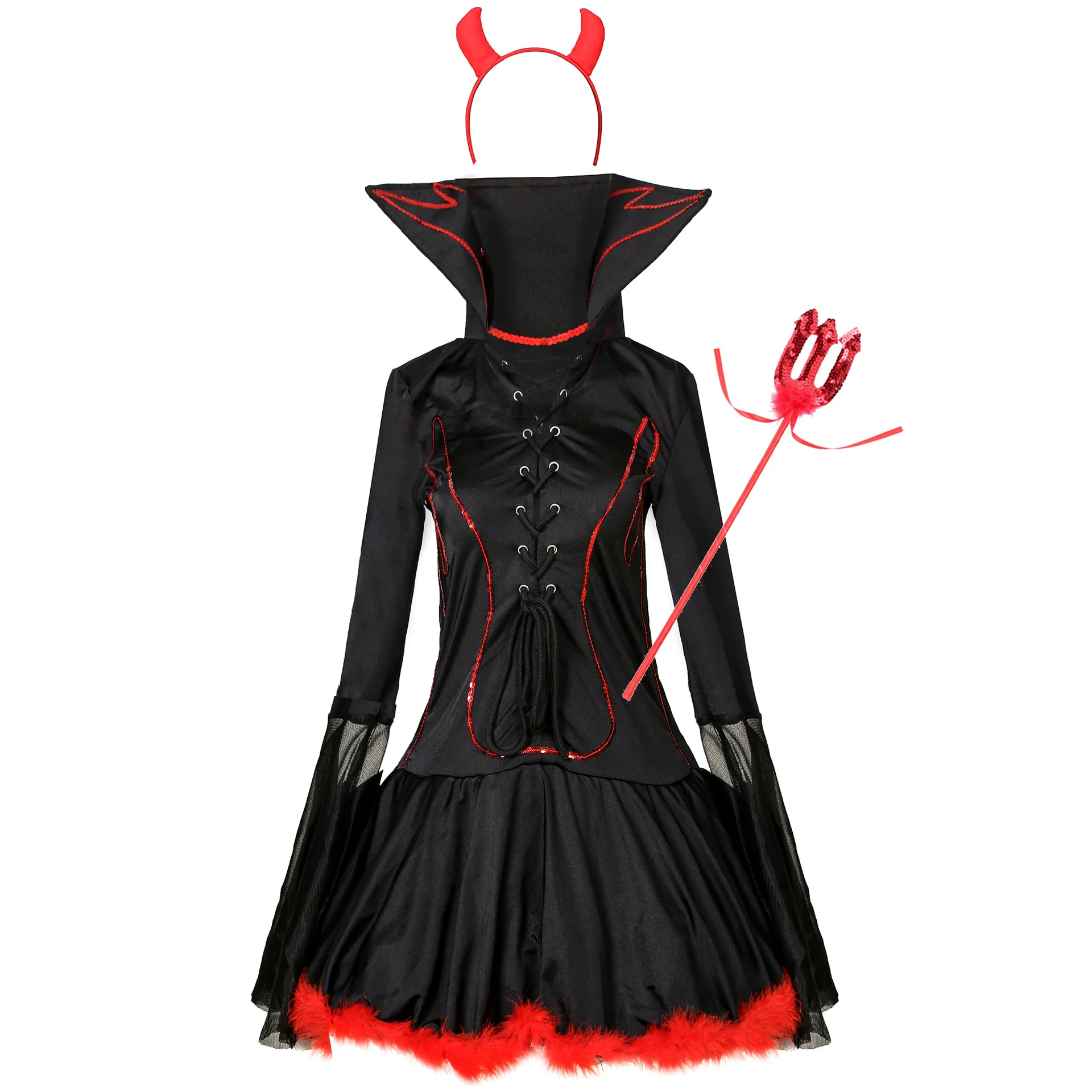 

Halloween Vampire Demon Clothing Cosplay Uniform Europe And America Women's Makeup Ball Party Performance Uniform
