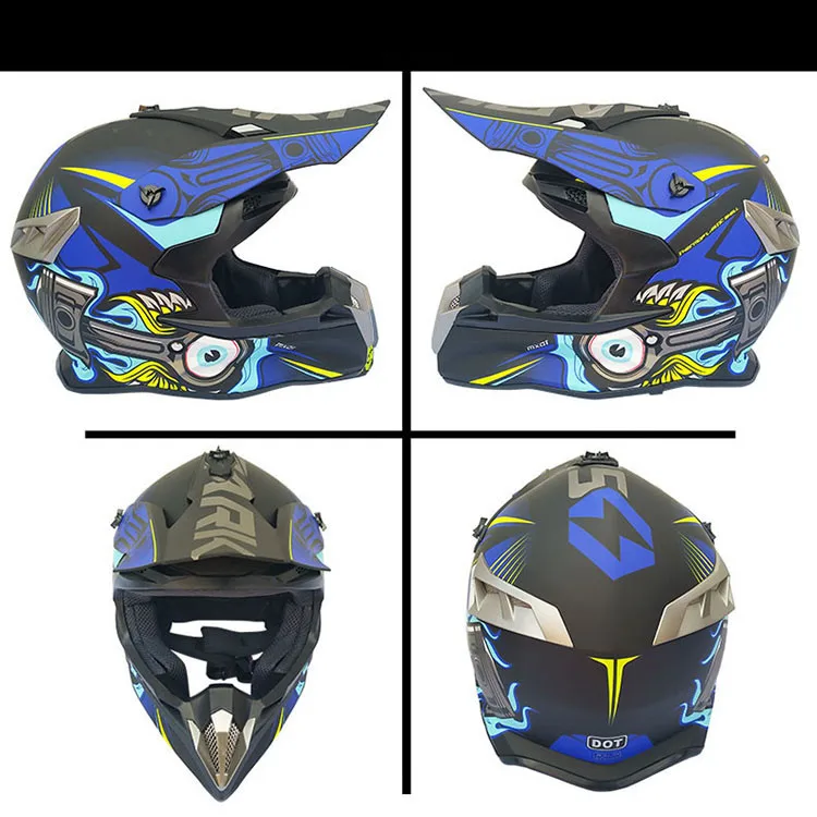 Motorcycle cross helmet for motorcycle helmet down MTB DH off road motorcycle cross racing helmet point with goggles