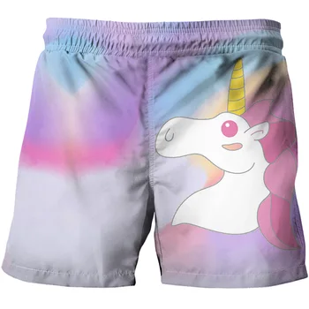 

New Summer Children's Beach Shorts Baby Boys Girls Pink Green Color Elastic Waist Pants Kids Beach Shorts Baby Boys Girls Shorts