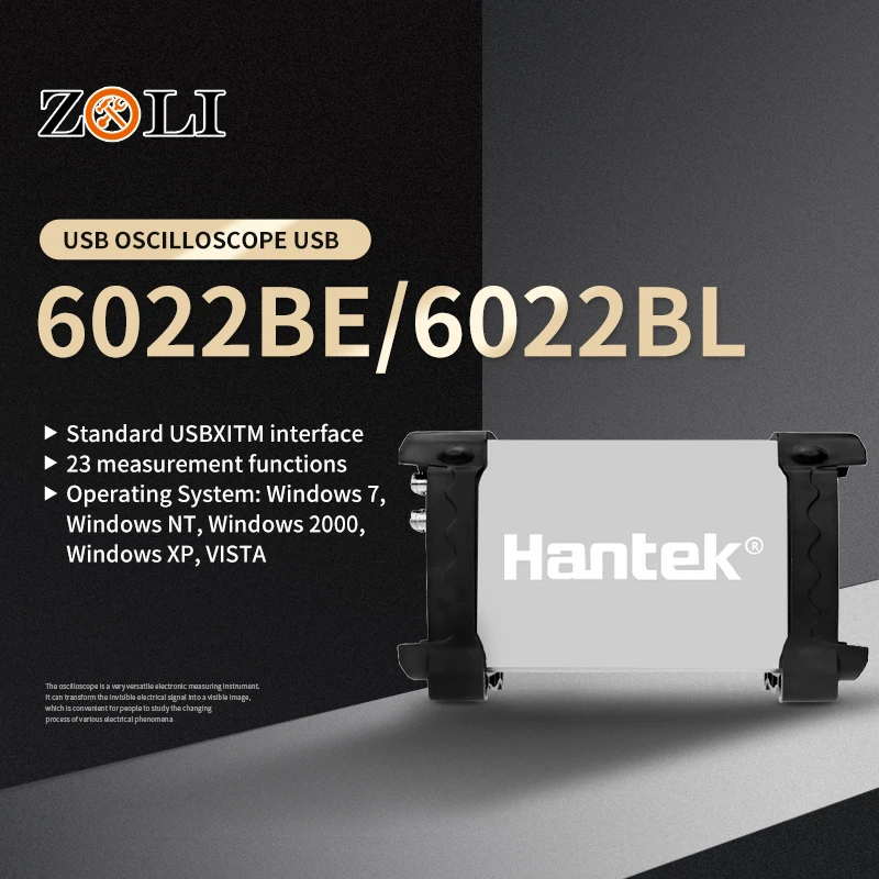 Портативный осциллограф Hantek 6022BE & 6022BL для ноутбука ПК USB цифровой 2 20 МГц 48MSA/s|hantek