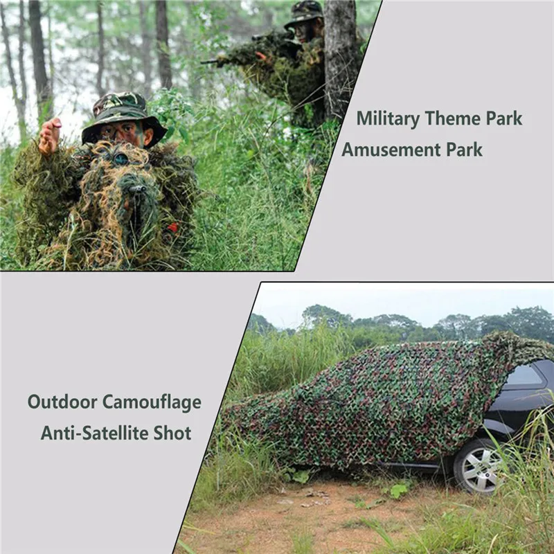 Online Camouflage Nets Jagd Military Woodland Camouflage Camo Armee Net Verstecken Netting Auto Abdeckung Zelt Schatten Camping Jagd Sun Shelter