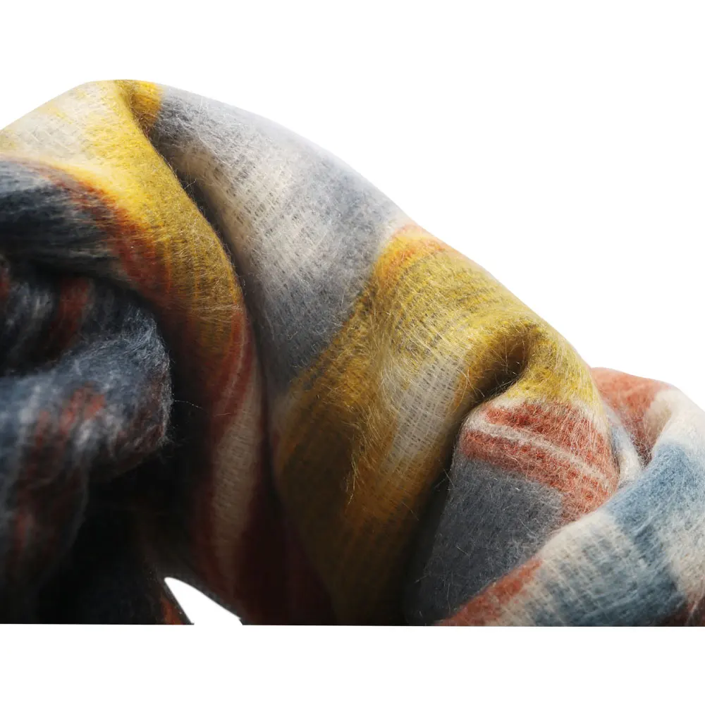 Fashion Square Scarf Women Geometry Printed Winter Warm Female Trendy Ashmere Shawls Foulard Femme Hiver Blanket Cotton Scarves