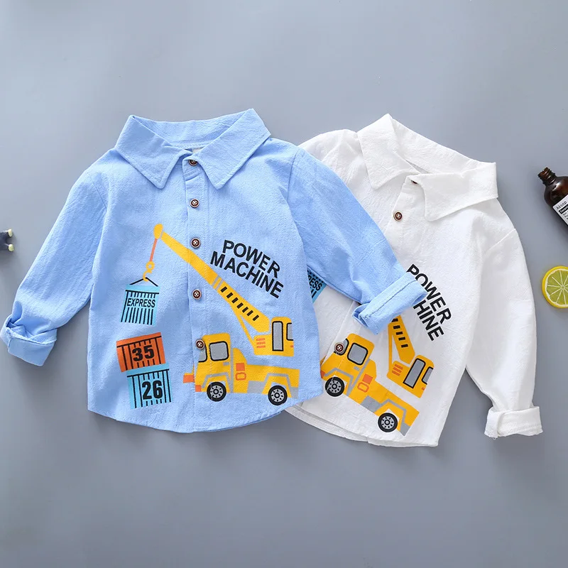 IENENS Kids Shirt Tops Clothes Child Spring Thin Shirts Toddler Infant Boy Long Sleeve Tees 1 2 3 4 Years Baby |