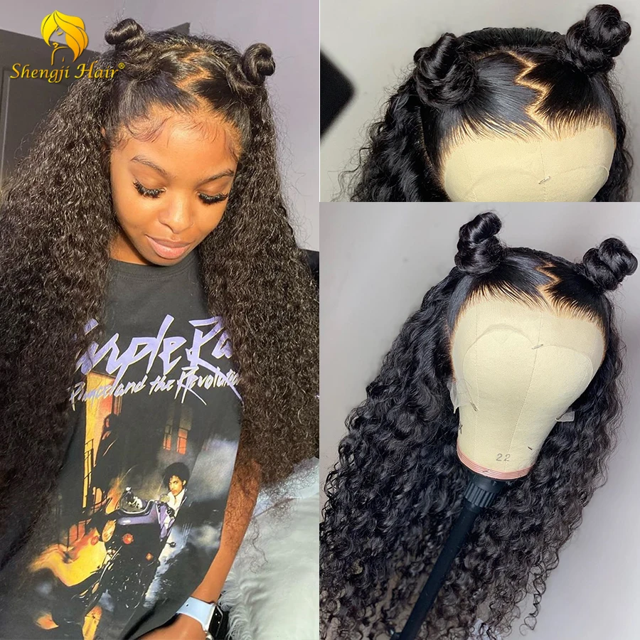 

Glueless Lace Front Human Hair wigs For Black Women 13x6 Remy Hair Fake Scalp Curly Lace Front Wig Pre Plucked With Baby Hair