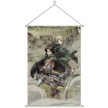 

Anime Attack on TItan Levi Personalize Customer Made Alloy Fabric Wall Poster Scroll 60x90cm 24x36inches