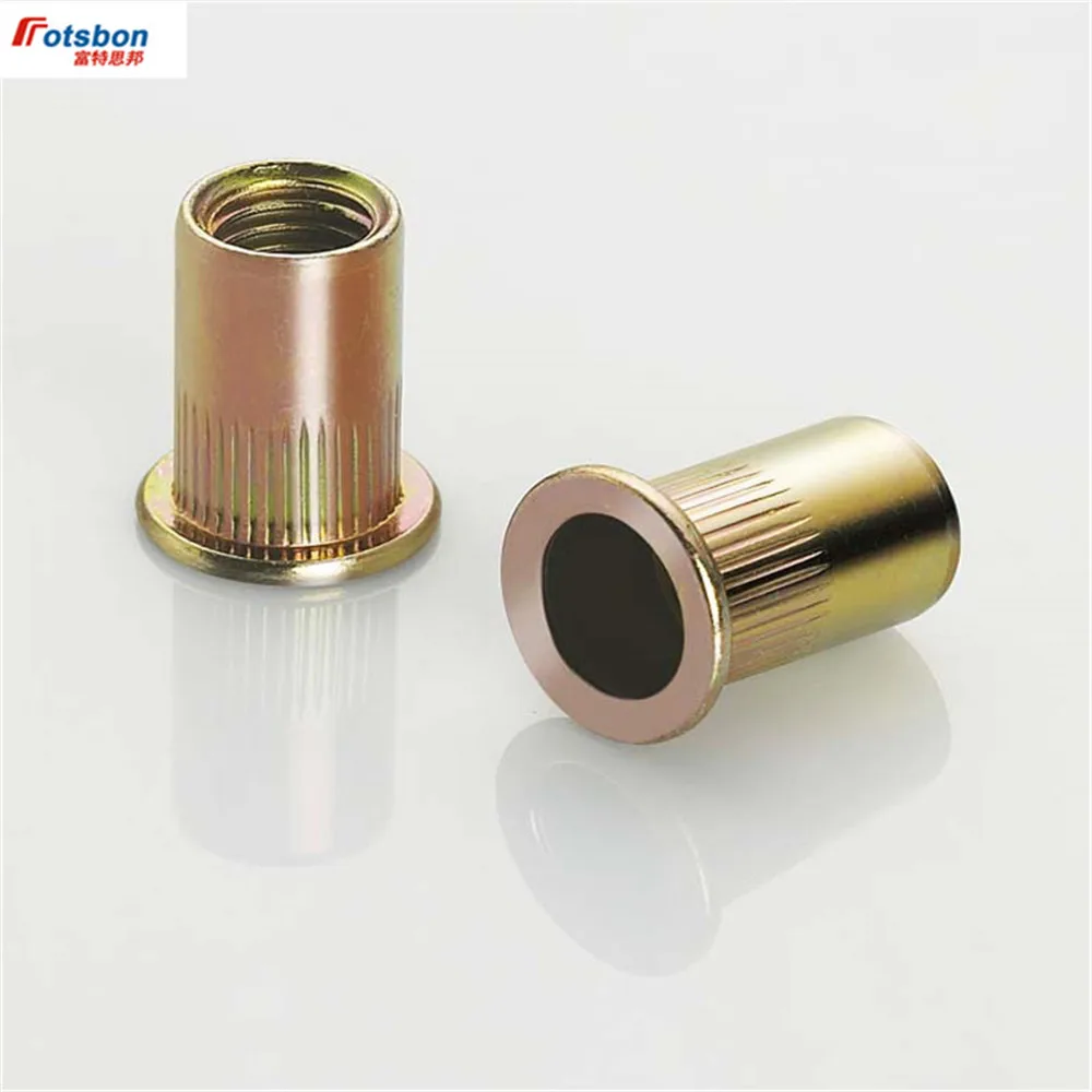 

M3/M4/M5/M6/M8/M10/M12 Flat Head Rivet Nut Insert Nuts Riveting inserti Rivnut Insertos Threaded Inserts Ecrou Inserto Tuercas