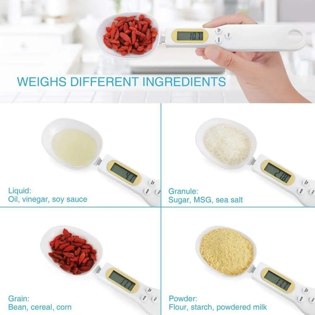 LCD Digital Kitchen Scale Electronic Cooking Food Weight Measuring Spoon 500g 0.1g Coffee Tea Sugar Spoon Scale Kitchen Tool kitchen measuring spoons measuring spoon set electronic kitchen scale electronic measuring spoon