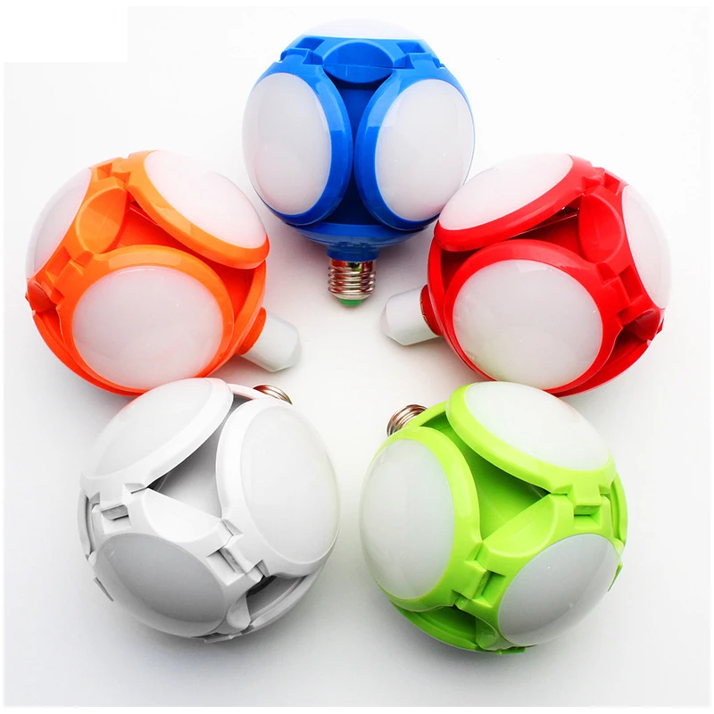 Super Bright LED Bulb E27 40W LED Folding Bulb 110V 220V Football UFO Lamp LED Spotlight Light Lampada Warehouse Garage Lights