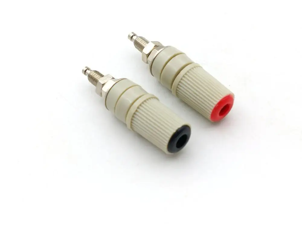 

2pcs brass 30A M5 Type 4mm Amplifier Female Banana Jack Socket Test Bindin