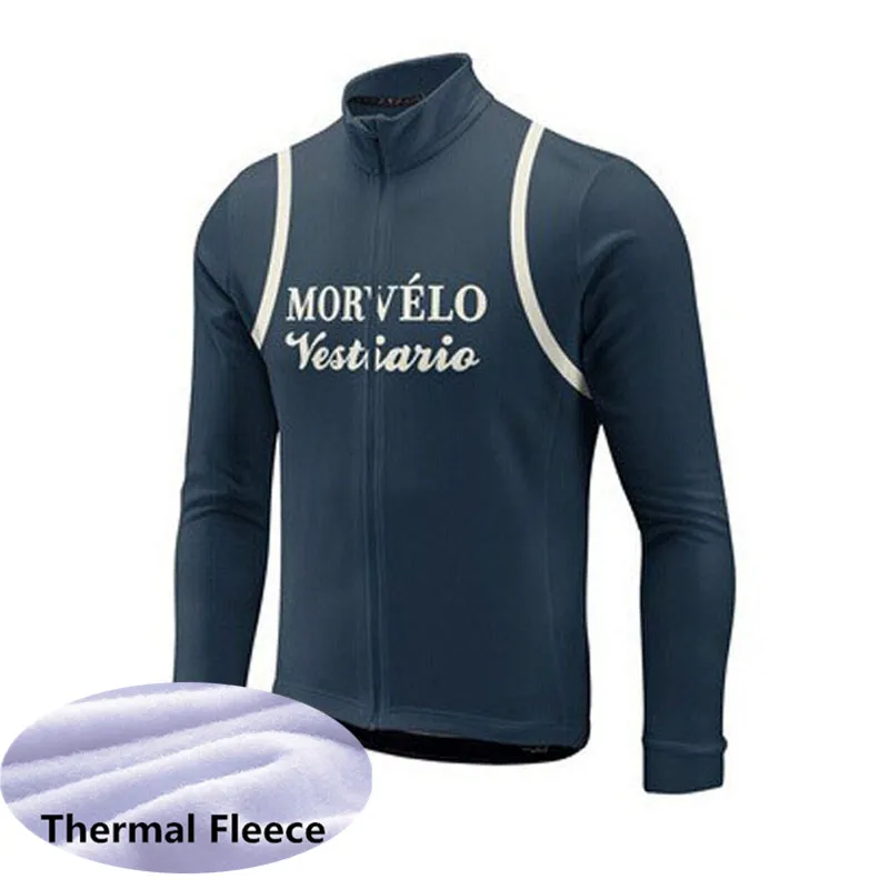 Morvelo зима с длинным рукавом Майки для велоспорта pro team термальная флисовая велосипедная Джерси для езды на гоночном велосипеде одежда S54