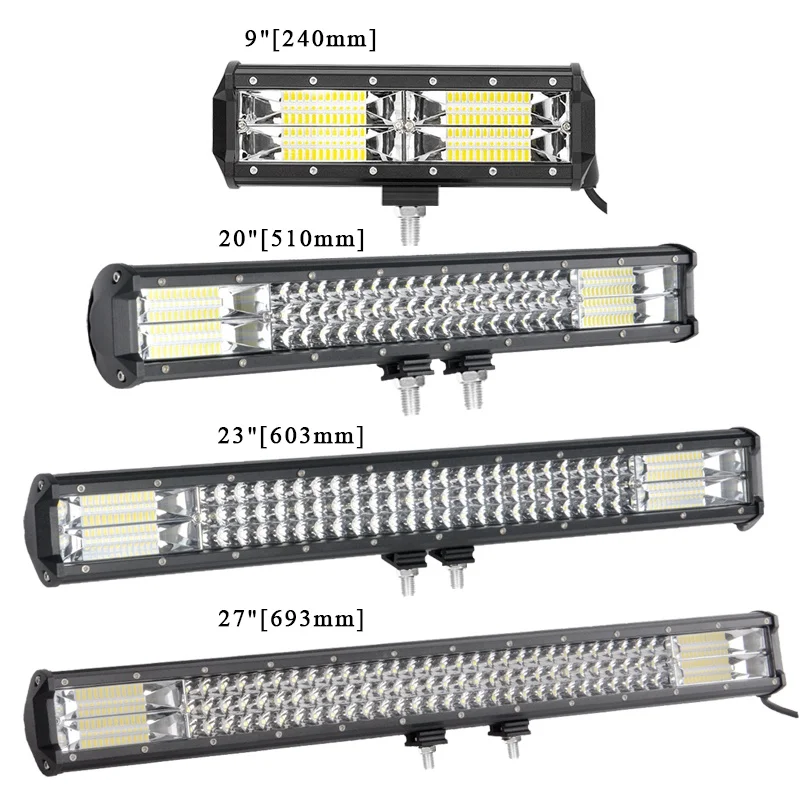 VISORAK 9 20 23 27 &quotдюймов LED освещение для трактора бар 12V 24V комбайн адвокатского