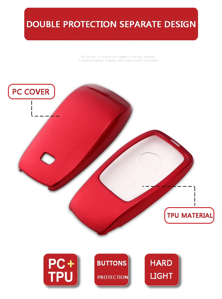 Smart Key Fob case Cover for Mercedes-Benz E-Class E200 E300 E350 E400 E63 S-ClassS450 S550e S560 S63 S65 car styling key chain