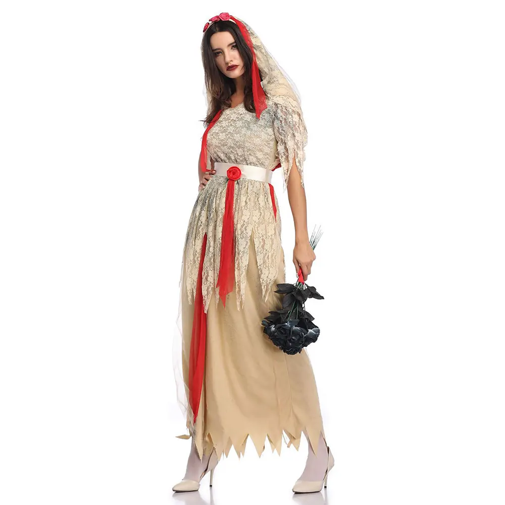 

Women's Zombie Ghost Bride Halloween Party Fancy Dress