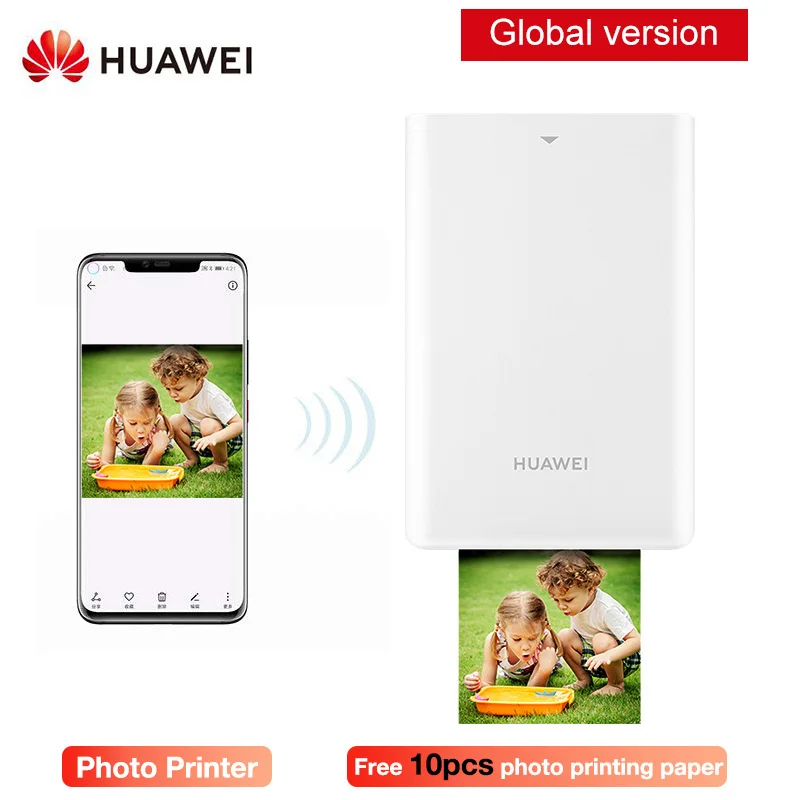 

Original Huawei Photo Printer Portable AR Photos Pocket Printers Mini DIY Photo Printers for Smartphones Bluetooth 4.1 300dpi