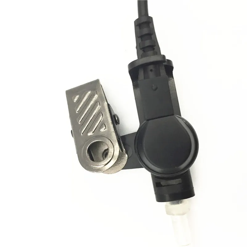 Security Guard 2Pin Earpiece for Motorola, Clear Air Tube, PTT Headset with Microphone, Intercom, Walkie Talkie, 2 Wire