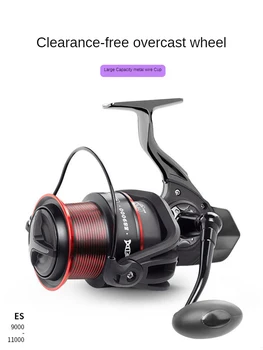 

Metal Fishing Reel ES Long Shot Wheel 19+1 Bearing Spinning Wheel Anchor Fishing Baitcasting Reel Wheel Carp Fishing Gear