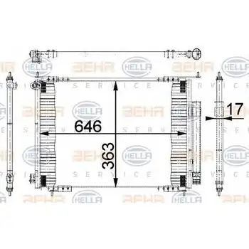 

Condenser HONDA CR-V II (RD) 2.0 01-06 VALEO 814 22