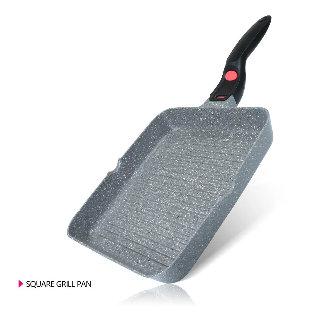 

Frying pan with oil-free marble coating for Gas Induction Cooker