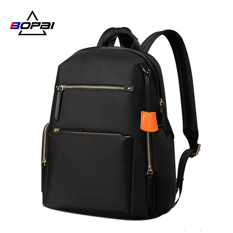 BOPAI 2020 Women Backpack Waterproof OL 14 Inch Women Laptop Backpack Plecak Black Bagpack Travel Business Fashion Mochila Mujer