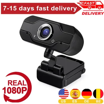 

HD 1080P Webcam Built-in Mics Smart Web Camera USB Pro Stream Camera For Desktop Laptops PC Game Cam For OS Windows10/8