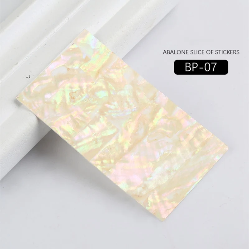 

1 Sheet Acrylic Nail sticker Shell Piece With Adhesive Nail Rhinestone & Decoration Laser Manicure Beauty Tool 10 Optional