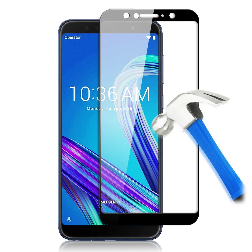 Закаленное стекло для ASUS ZenFone Max Pro M1 M2 ZB602KL ZB555KL ZE620KL Полное покрытие экрана защитное стекло 9H