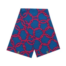 Самая изящная дизайнерская парафинированная ткань с кружевом Анкара Пейдж голландский блок принтов в ткани хлопок 6 ярдов/шт женское платье ткань V-L 746