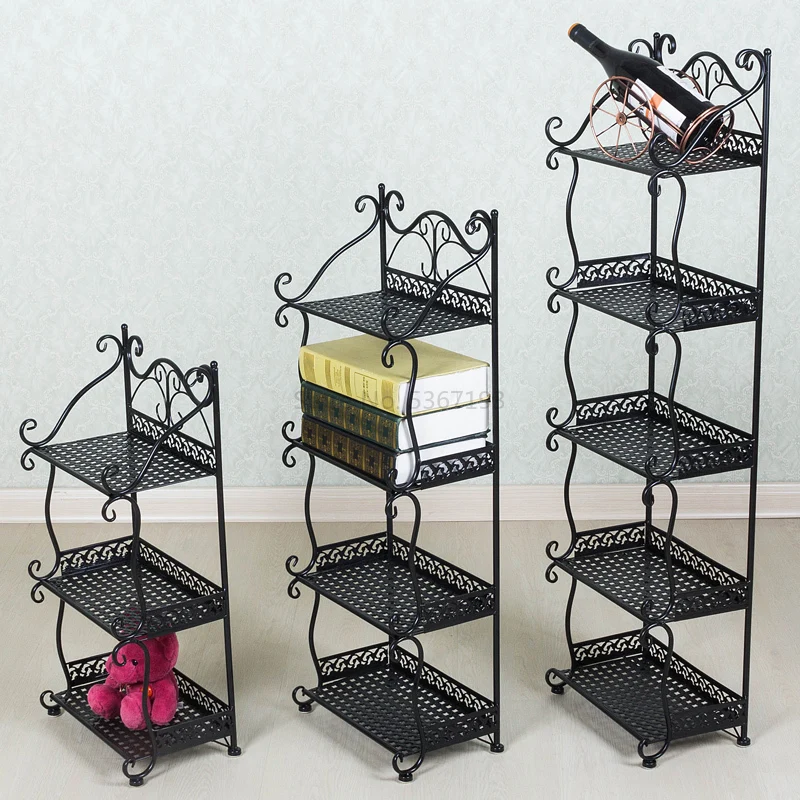 small metal bathroom shelf