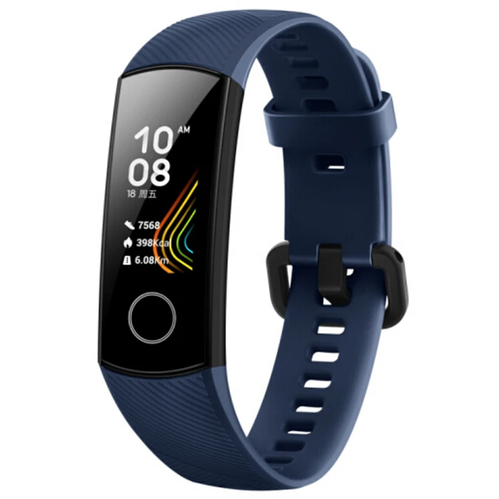 HUAWEI Honor Band 5 Смарт-браслет Bluetooth 5,0 5ATM водонепроницаемые спортивные умные часы стандартная версия 5 международная версия - Цвет: Blue Universal