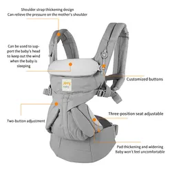 Egobaby – porte bébé multifonction 360, sac à dos respirant pour nourrissons, transport pour enfants en bas âge, écharpe enveloppante 