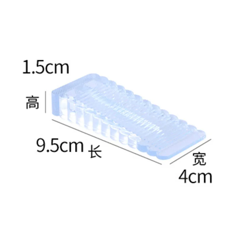 1 Pcs Safety Silicone Door Stop Stoppers Block Wedge Home Office Rear Retainer Anti-collision