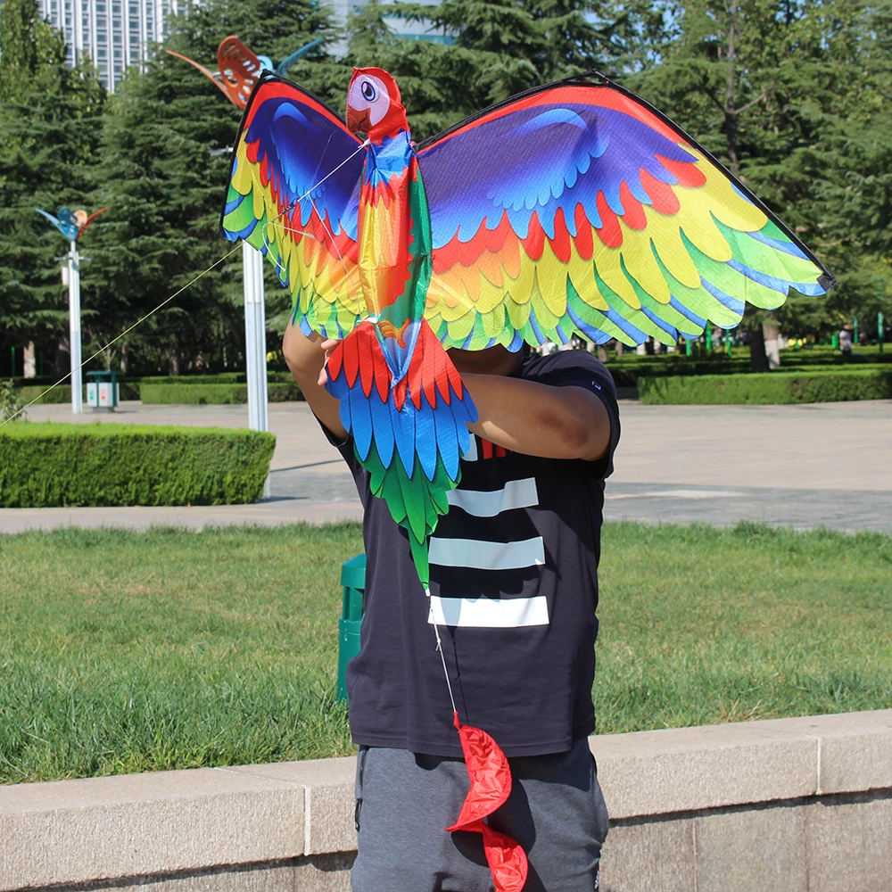 3D воздушный змей-Чайка с хвостом воздушные змеи для взрослых детей открытый пляжный парк Кемпинг Летающий воздушный змей 100 м