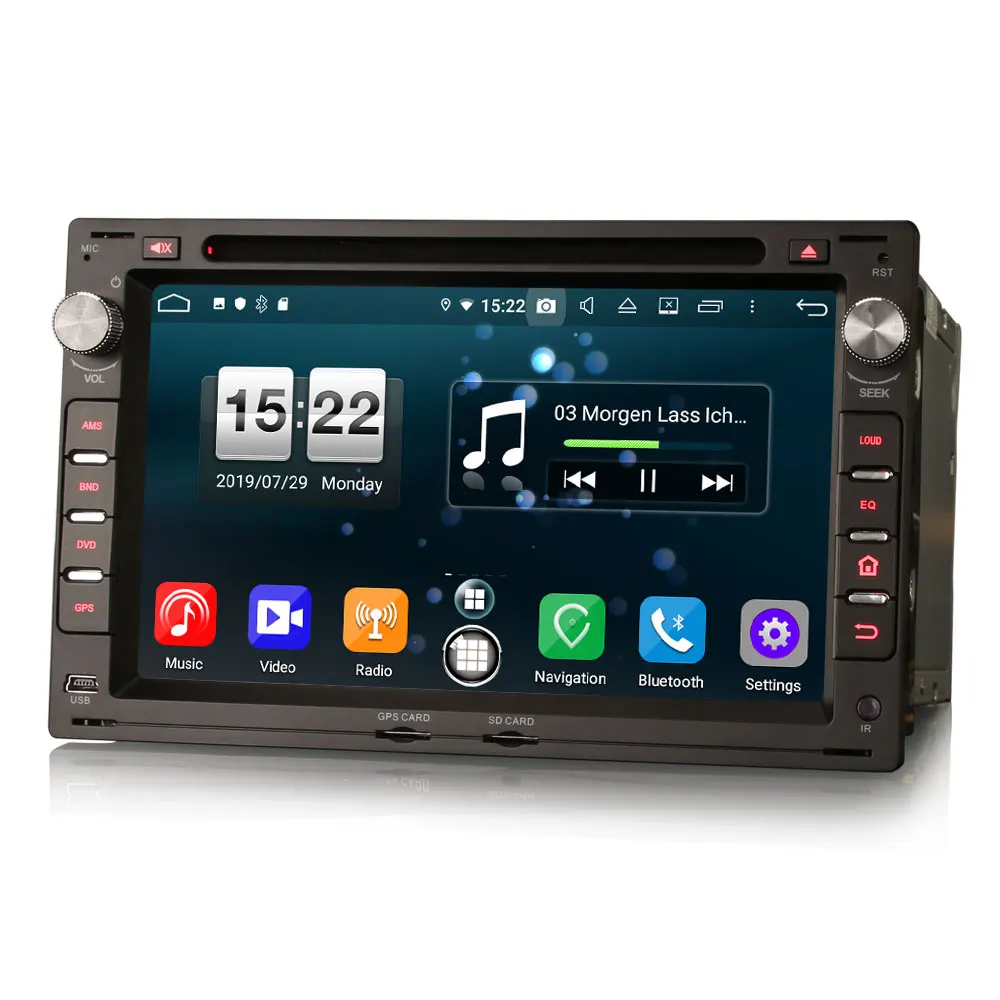 " Android 9,0 OS автомобильный DVD Мультимедиа gps радио для Volkswagen Passat B5 2001-2005& Golf IV 1997-2003& Transporter 1998-2009