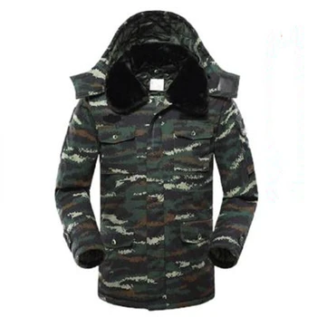 

Tactical Military Coat Winter Warm Waterproof Jackets with velvet Hoody Security Guards Training Uniforms Army Hike Outerwear