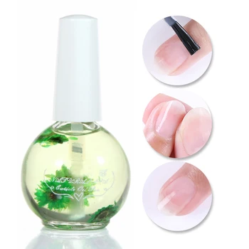 

1 Bottle 15ml Softener Nutritional Oil Dried Flowers Cuticle Oil Professional Nail Care Tools